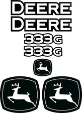 Fits JOHN DEERE 333G Decal Kit Skid Steer 3M VINYL / FREE SHIPPING