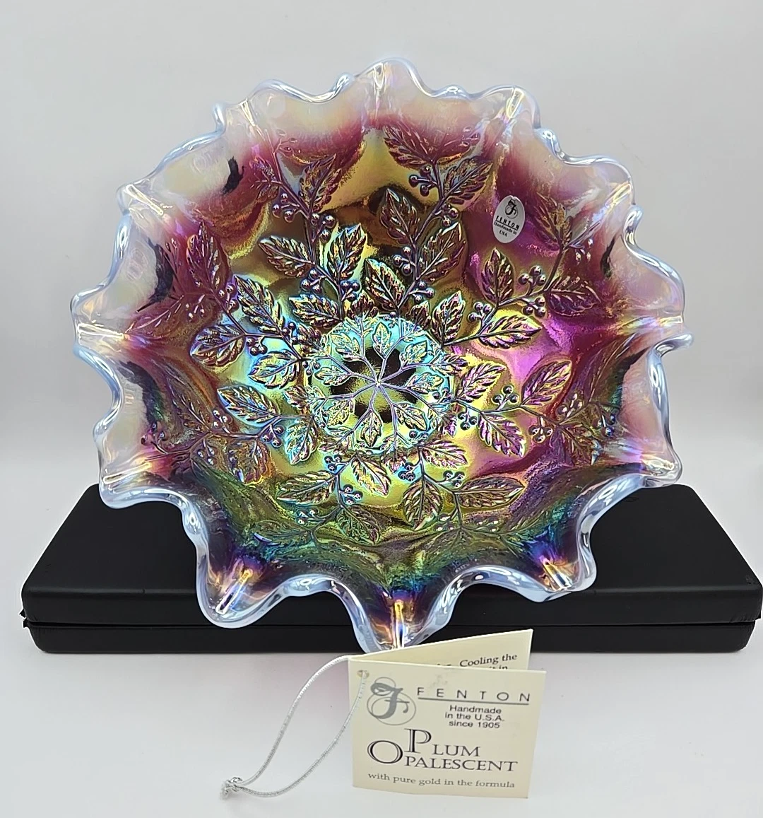 幻！Antique　50's　Fentonプラムオパールセント　ゴブレットUSA Fenton Plum for sale | eBay