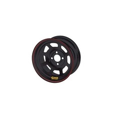 Bassett 50sh6 15x10 D-hole Lite 4x100 Mm 6 In Bckspc Black Wheel