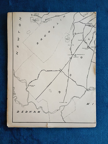 Vintage 1939 Map Of The Boston Elevated Railway.