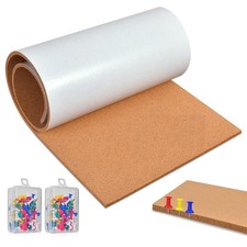 Okydoky Self-Adhesive Cork Board Roll, 8mm Thick, 8mm-40*120cm, Brown 
