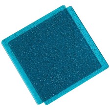 Sizzix Accessory Cutting Pads 6"X6" 1 Pair - Stacey Park-Teal With Glitter, Limi