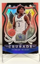 2020-21 Prizm Draft • RED WHITE & BLUE PRIZM #94 • ROOKIE CARD • TYRESE MAXEY 