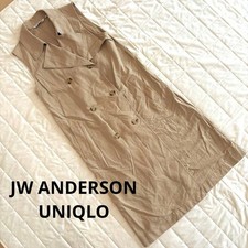 JW ANDERSON UNIQLO Beige Sleeveless Long Dress M Double Button