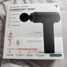 Sharper Image Powerboost Sport Percussion Handheld Massager NEW in box