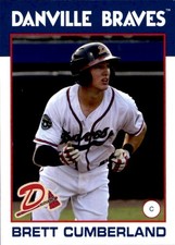2016 Danville Braves Grandstand #10 Brett Cumberland Turlock California CA Card