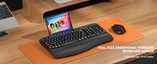 KG812 Wireless Keyboard & Mouse Combo – 2.4GHz, Slim, Ergonomic.