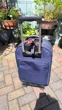 Blue Tavel Case With Wheels And Lots Of Pocket Space- Metzopolis 