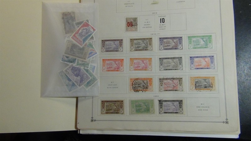 Stampsweis Ivory Coast collection on Scott and Harris pages est 335 Stamps - '93