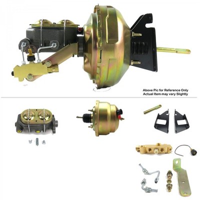 1973-1987 Chevy Truck FW Mount Power 8'' Dual Brake Booster Kit LS Disc / Drum 