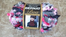 BERNAT BOA PINK  POODLE  YARN - #5 BULKY  - N...