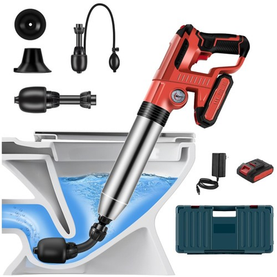 #ad Electric High Pressure Toilet Plunger with Storage Box Unclogs in 2 Mins $161.99