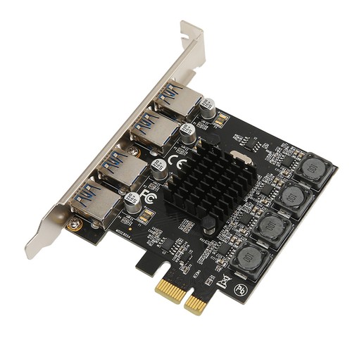 PCIE To USB Expansion Card 4 USB 3.0 Ports 5Gbps High Speed Self Powered USB3 CB - Bild 7 von 22