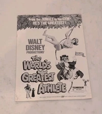 THE WORLD'S GREATEST ATHLETE DISNEY PRESS BOOK MOVIE ADVANCE CAMPAIGN VINTAGE