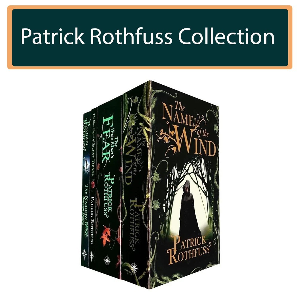 Patrick Rothfuss Kingkiller Chronicle 4 Books Collection Set Narrow Road Between