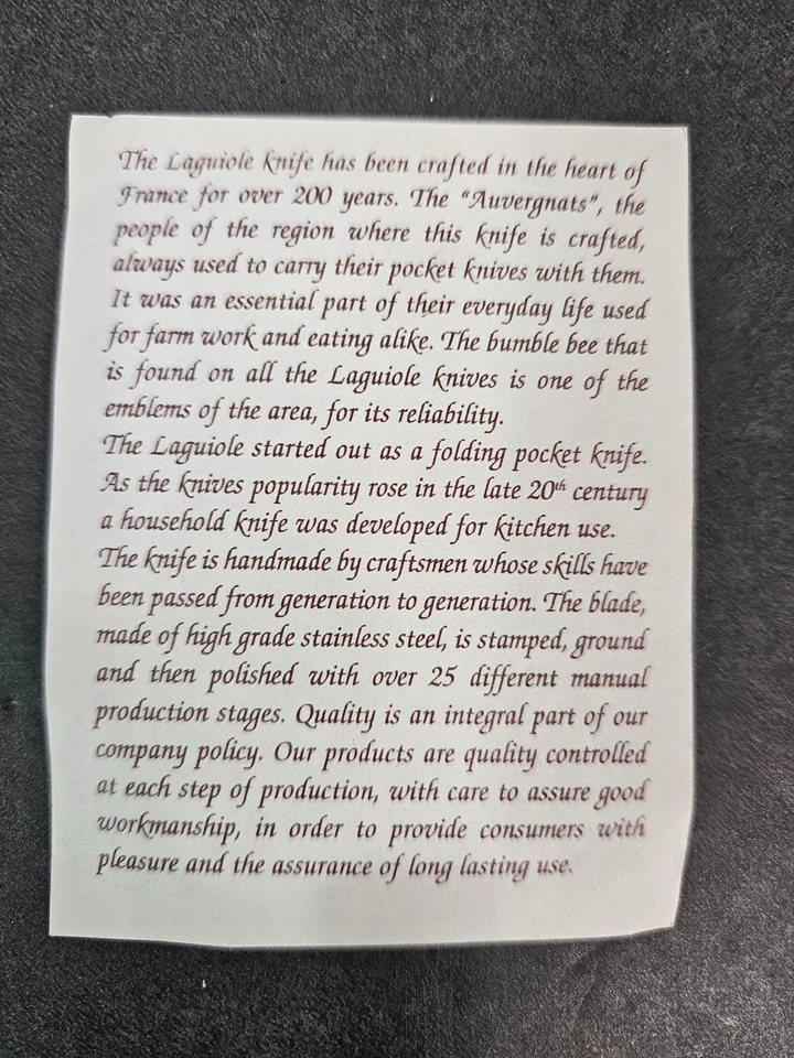 Juego de 3 cuchillos para queso Laguiole Jean Dubost en caja de madera - Hecho en Francia Foto 4 de 4