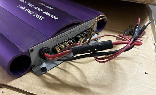 Boss Audio Systems AVA-500M Mosfet High Power 2 Ohm Stereo Amplifier ~ Untested - Picture 5 of 8