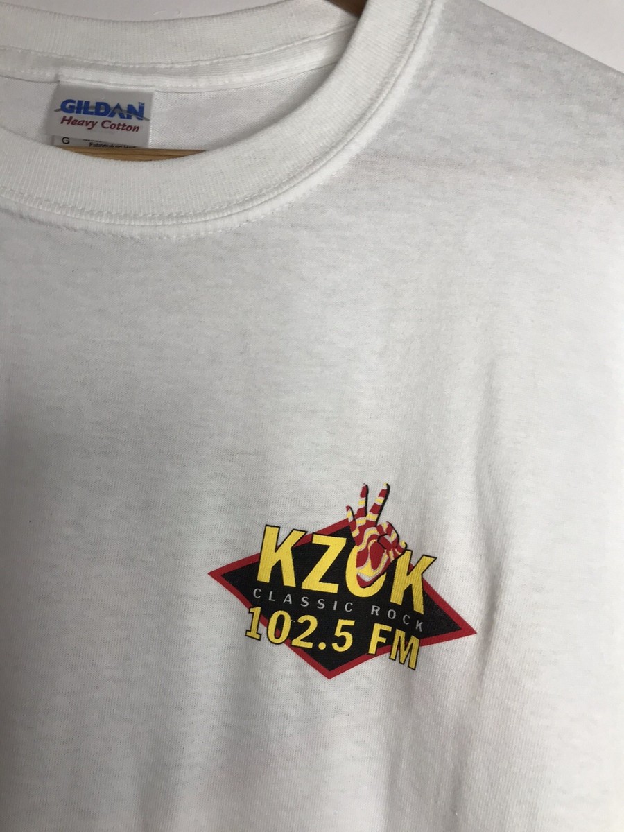 KZOK 102.5 Seattle Radio Men's Large White Double Sided T