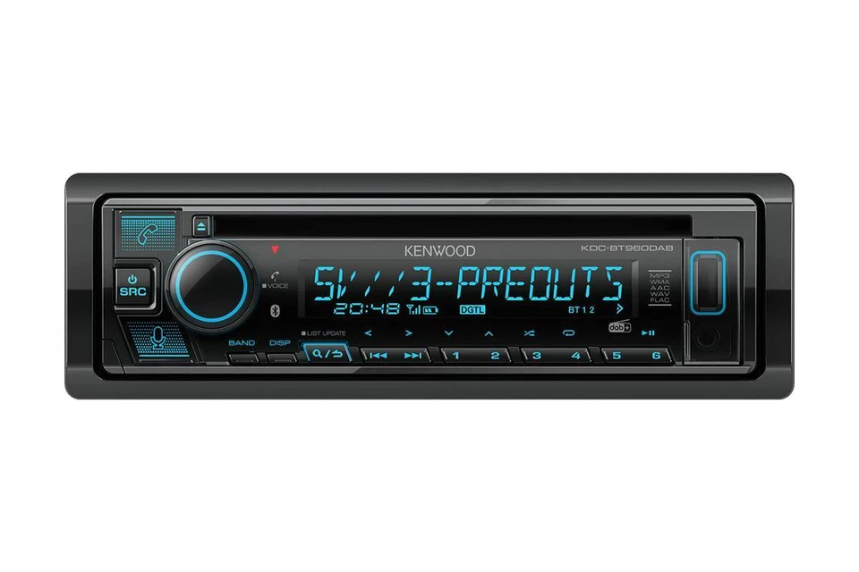 Kenwood KDC-BT960DAB Autoradio CD DAB+ Bluetooth für Chevrolet Kalos 2004-2007 - Bild 3 von 4