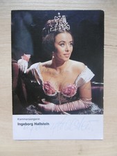 Ingeborg Hallstein Opera Autogramm signed 10x15 cm Postkarte