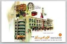 Postcard Berghoff Restaurant Chicago Illinois