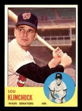 1963 Topps Baseball #542 Lou Klimchock NM/MT *f2