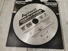 Circular steel Saw Blade Replacement 10''  Steel 200 Teeth plywood osb plastic