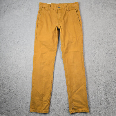 Levi's Skinny Jeans Mens 28x32 Gold Yellow Low Rise Skinny Denim