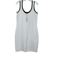 Absolutely Creative Worldwide Women's Tank White Sweater Dress Sz M New