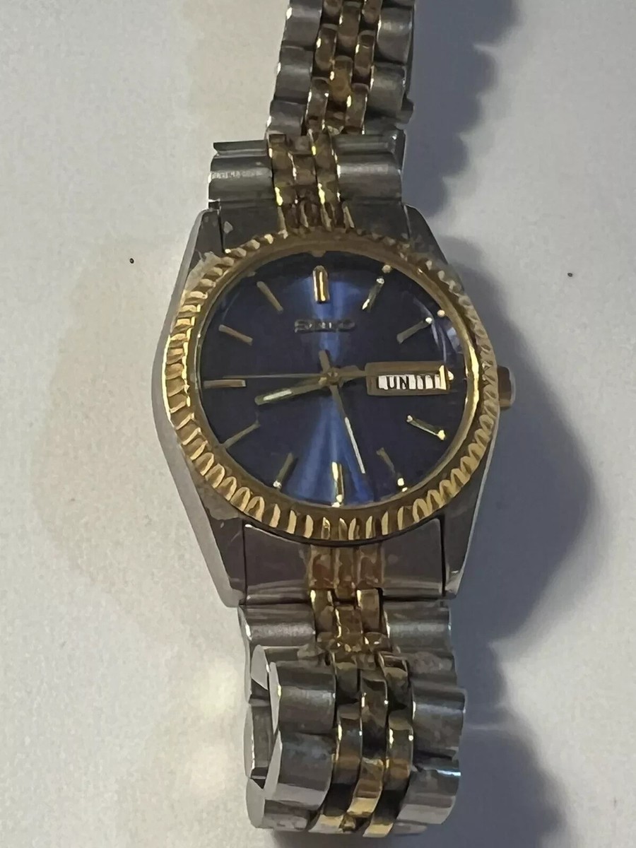 [電池切れ]SEIKO ブルーストーン ブレスウォッチ ヴィンテージ 195 電池切れ]SEIKO ブルーストーン ブレスウォッチ ヴィンテージ