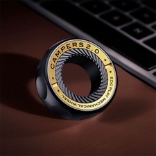 Ratchet Fidget Ring Metal Mechanical Fidget Toys Portable fingertip EDC Spinner