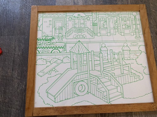 1960’s Sesame Street SceneMagnetic Board. 6 Magnetic Characters, White Board - Picture 7 of 9