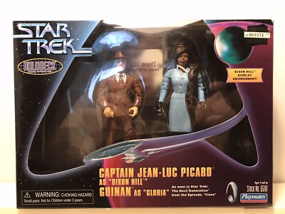 Star Trek Holodeck Series Action Figures Capt. Picard Dixon Hill/Guinan Gloria