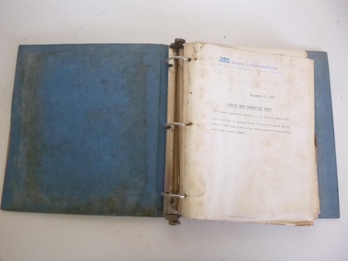 *LOT* KING INSTRUMENTS SERVICE BULLETINS, FULL BINDER, 1967 TO 1975, SCHEMATICS - Picture 2 of 11