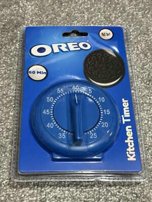 Oreo Cookie 60 Minute Kitchen Timer Blue New Factory Sealed! NEW!