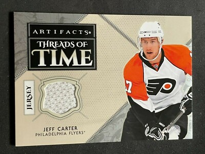 2018-19 Artifacts JEFF CARTER Threads of Time Jersey Card, Philadelphia Flyers