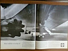 1964 Shell Oil Ad How will he ever fly it? Airplane Airline