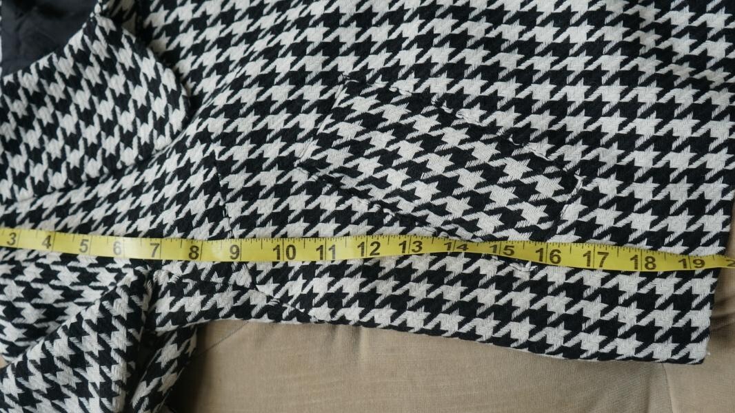 Lapis Houndstooth Blazer Jacket Small - image 10