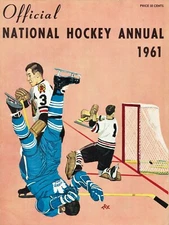 11706.Decor Poster.Room wall.Home vintage design.1961 National Hockey game