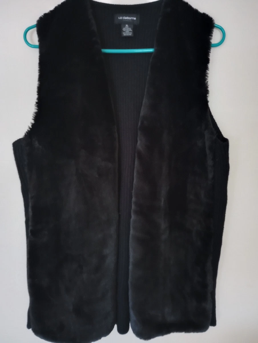 Liz claiborne hotsell fur vest