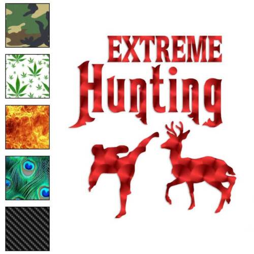 Extreme Hunting, Vinyl Decal Sticker, 40 Patterns & 3 Sizes, #270 - Afbeelding 1 van 41