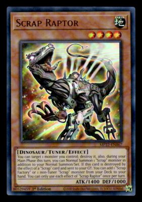 Yugioh! Scrap Raptor - MP22-EN067 - Ultra Rare - 1st Edition Near