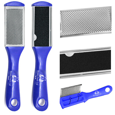 BeautyTrack Dual-Sided Foot Rasp & Callus Remover - Pack Of 4 Colors (Manual)