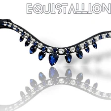 Ebay New Crystal Browband Equestrian Browband Sizes Pony to Xfull