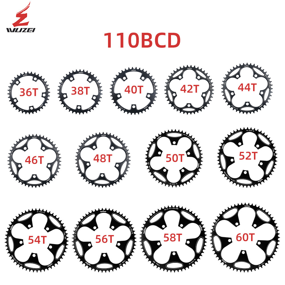 Speed Cassette 130BCD Bike Chainring 40T-58T Narrow Wide