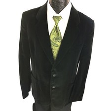 Vtg 50 60's Bespoke VELVET Prom Sport Coat Formal TuX Rockabilly Tuxedo Jacket