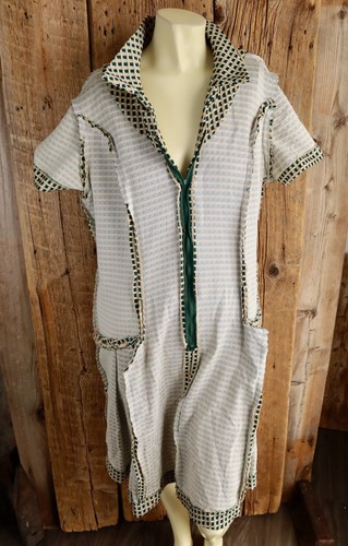 Vintage Check Pattern Belted Shirt Dress Size XL - Picture 7 of 7