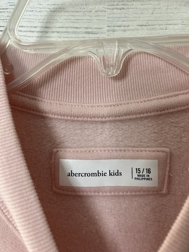 ABERCROMBIE KIDS Pink Fleece Sweatshirt Girls Size 15/16 NWT - Picture 6 of 10