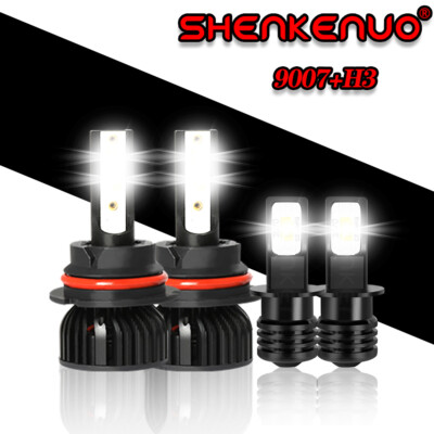 For Nissan Frontier 2001 2002 6000K LED Headlights + Fog Lights Bulbs Combo Qty4