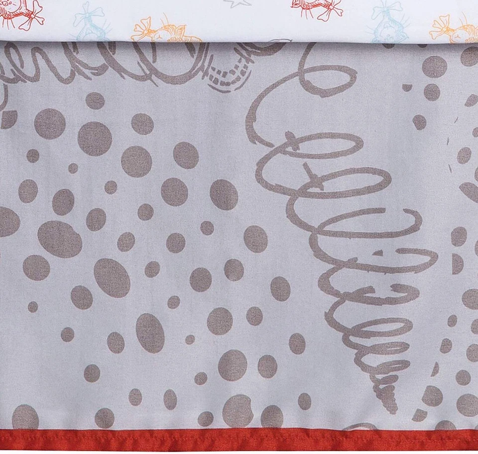 Dr. Seuss Peek-a-Boo Cat in The Hat 4 Piece Crib Bedding Set - Image 3 of 4